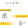 LED Einbaustrahler GU10 5W 230V | 12er Set Weiß Schwenkbar 3000K Einbauspots
