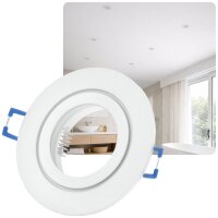 Bad IP44 Einbaurahmen Weiß Matt | GU10 Flach...