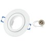 Bad IP44 Einbaurahmen Weiß Matt | GU10 Flach Ø 68mm Rund 230V