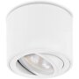 LED Aufbaustrahler Weiß Matt – Schwenkbarer LED Spot 5W CCT, 230V Aufbauspot Deckenleuchte für Wohnzimmer, Küche, Flur