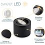 LED Aufbauspot 5W 230V CCT Schwenkbar | Schwarz Flach Aluminium
