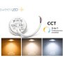 LED Aufbauspot 5W 230V CCT Schwenkbar | Schwarz Flach Aluminium