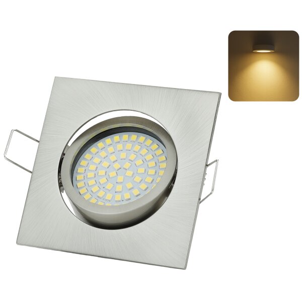 LED Einbaustrahler 3,5W Flach | 230V Warmweiß Einbauleuchten