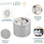 LED Aufbauspot 5W 230V Schwenkbar | CCT Modul Alu Aufbaustrahler