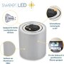 LED Aufbauspot GU10 | 2er Set rund schwenkbar Alu Spots