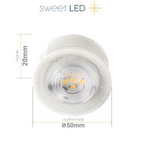 LED Spots schwenkbar rund weiß matt - Aufbauspot...