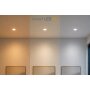 LED-Modul 3CCT 230V 5W 460lm Ø50mm, 23mm Flach – 4er Set LED Leuchtmittel mit 3 Lichtfarben für GU10 Spots