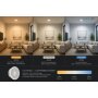 LED-Modul 3CCT 230V 5W 460lm Ø50mm, 23mm Flach – 4er Set LED Leuchtmittel mit 3 Lichtfarben für GU10 Spots