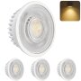 LED-Modul 5W Warmweiß 320lm Ø50mm, 20mm Flach – 4er Set Keramik-Module als Ersatz für GU10 Spots