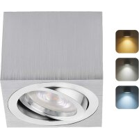 LED Aufbauspot 5W 230V Schwenkbar | Deckenstrahler Alu...