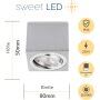 LED Aufbauspot 5W 230V Schwenkbar | Deckenstrahler Alu CCT Modul