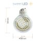 Einbaustrahler Bad LED - GU10 Deckenstrahler 230V Aluminium weiß matt - Led Leuchtmittel IP44 3 Watt warmweiß Lochmaß 68 mm - 12er Sparpack
