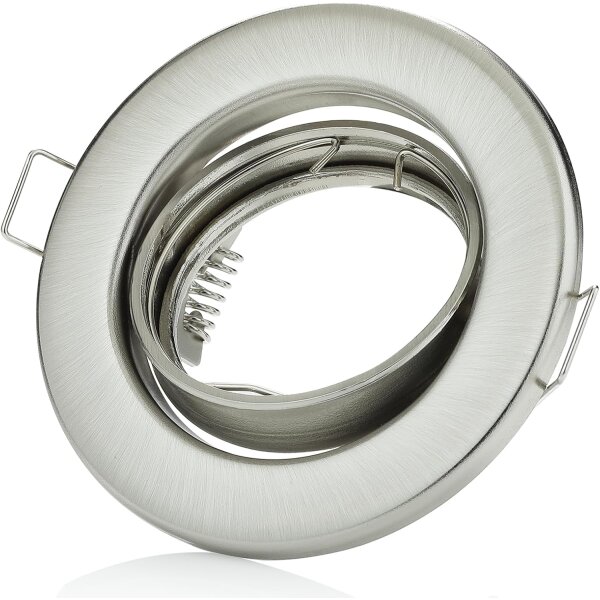 LED Einbaustrahler 5W GU10 230V Schwenkbar | 6er Set 3000K Chrom