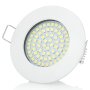 LED Einbaustrahler Dimmbar 230V - Deckenspots rund flach Einbautiefe 35 mm - LED Spots lochmaß 65 mm - Einbauleuchten 5W 420 lm weiß - 3000K warmweiß