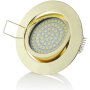 Einbaustrahler LED schwenkbar rund Gold farbig 3,5W warmweiß