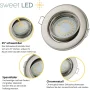 LED Einbaustrahler GU10 5W 230V | 12er Spots Set Deckenstrahler Schwenkbar 3000K