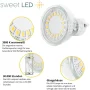 LED Einbaustrahler GU10 5W 230V | 12er Spots Set Deckenstrahler Schwenkbar 3000K