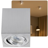 LED Aufbaustrahler GU10 dimmbar schwenkbar Aufbauspot 7W...