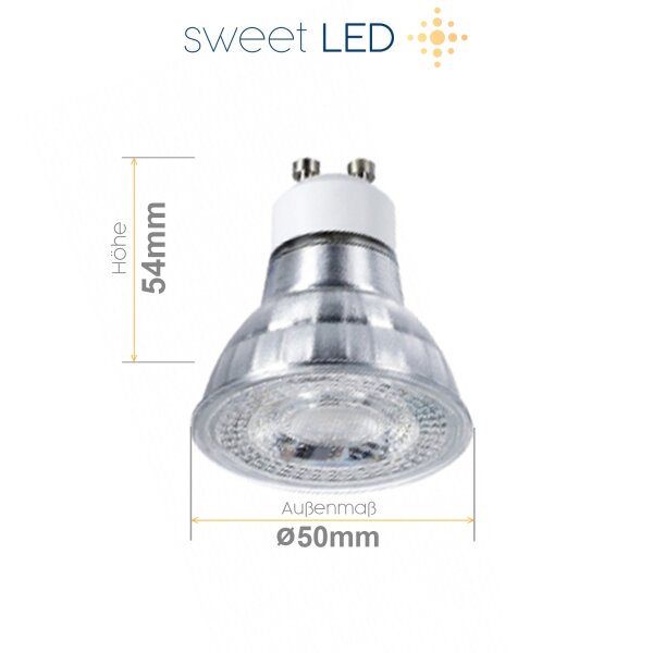 7W LED Aufbaustrahler Dimmbar | Eckig Weiß Alu 230V Schwenkbar