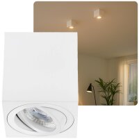 GU10 Aufbaustrahler LED eckig dimmbar schwenkbar |...