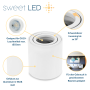 GU10 LED Aufbaustrahler rund Weiß | 7W dimmbar warmweiß 230V Spot