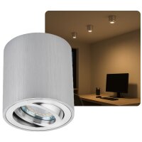 Sweet LED Aufbaustrahler 230V Alu gebürstet | GU10...