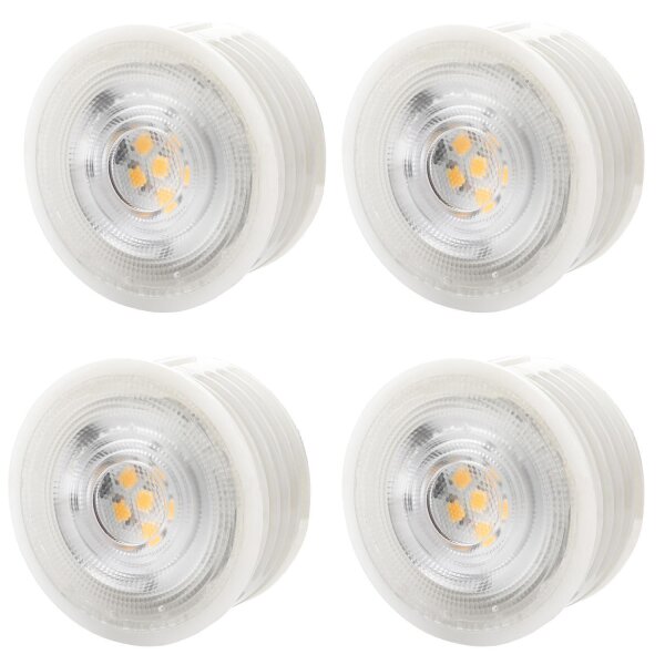 LED Modul 4er Set Dimmbar | 5W 230V Warmweiß Leuchtmittel Flach