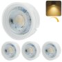 LED Modul 4er Set Dimmbar | 5W 230V Warmweiß Leuchtmittel Flach