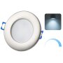 Bad IP44 Einbaustrahler 6,5W Dimmbar | Kaltweiß Flach Chrom