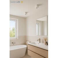 Eckig LED Aufbaustrahler IP44 Bad | Aufbauspots...