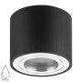 LED Aufbaustrahler IP44 Bad Rund | Schwarz Gebürstet Aluminium | 230V Deckenstrahler Aufputz Ø 80mm