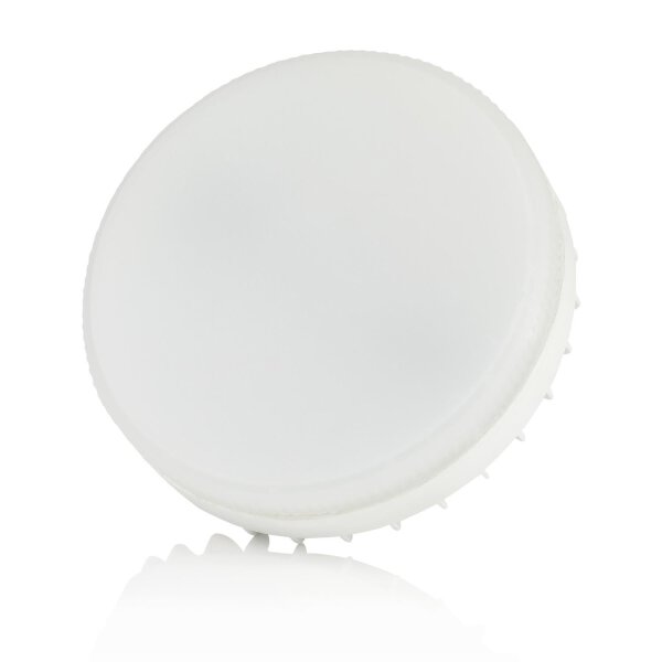 Aufbaustrahler flach LED GX53 Fassung 8W  Rund Weiß Matt