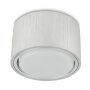 Aufbaustrahler flach LED GX53 Fassung 8W Rund Silber gebürstet